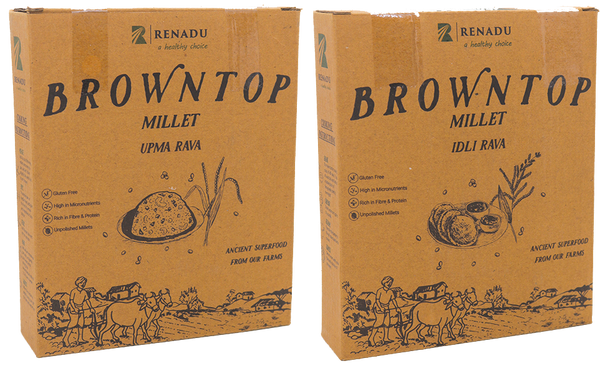 Browntop Millet Idli & Upma Rava
