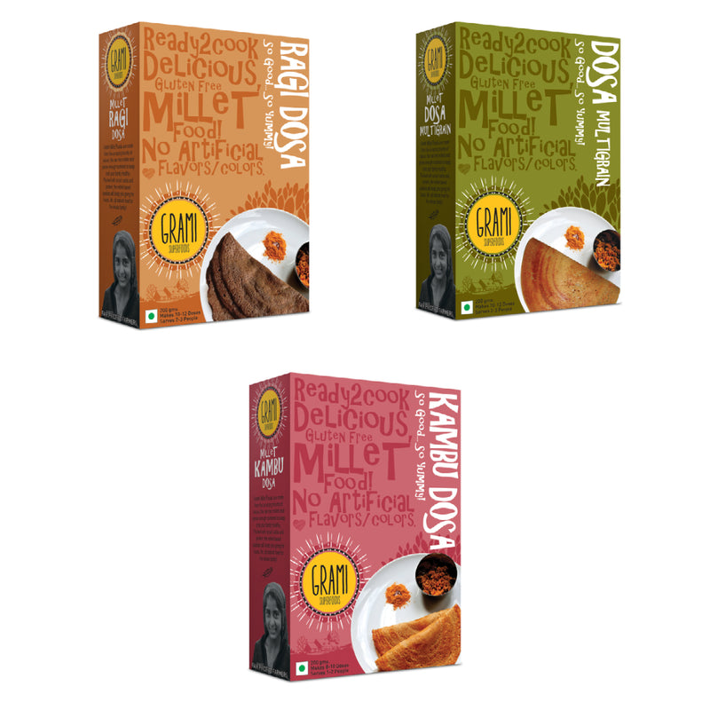 Ready to Cook Dosa Combo (3 Packs)
