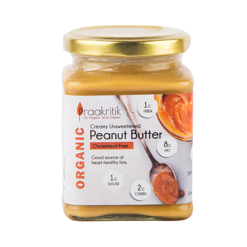 Praakritik Peanut Butter (Creamy Unsweetened) 250 gms