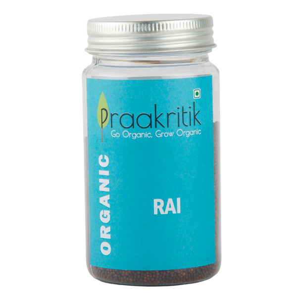 Praakritik Organic (Mustard seeds )Rai Whole 100 gms