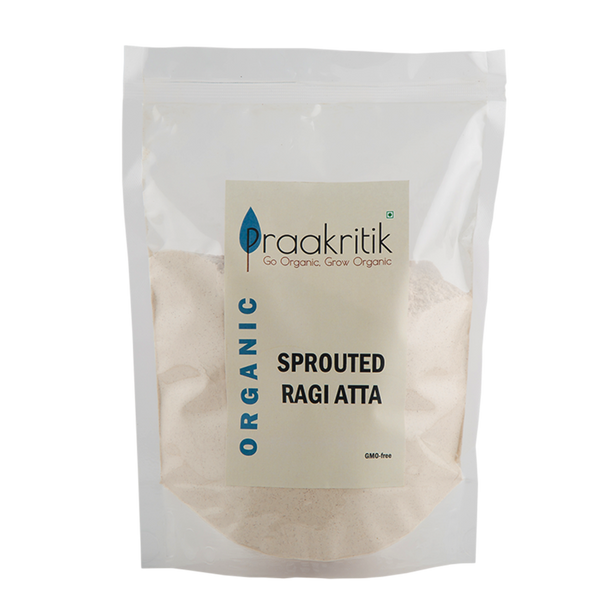 Praakritik Organic Sprouted Ragi Atta 500 gms