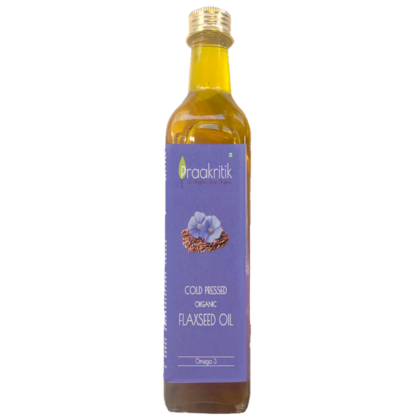 Praakritik Organic Cold Pressed Flaxseed Oil 500 ml