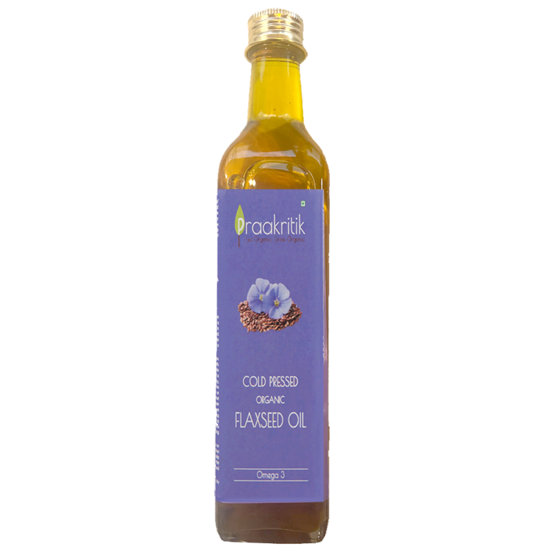 Praakritik Organic Cold Pressed Flaxseed Oil 500 ml